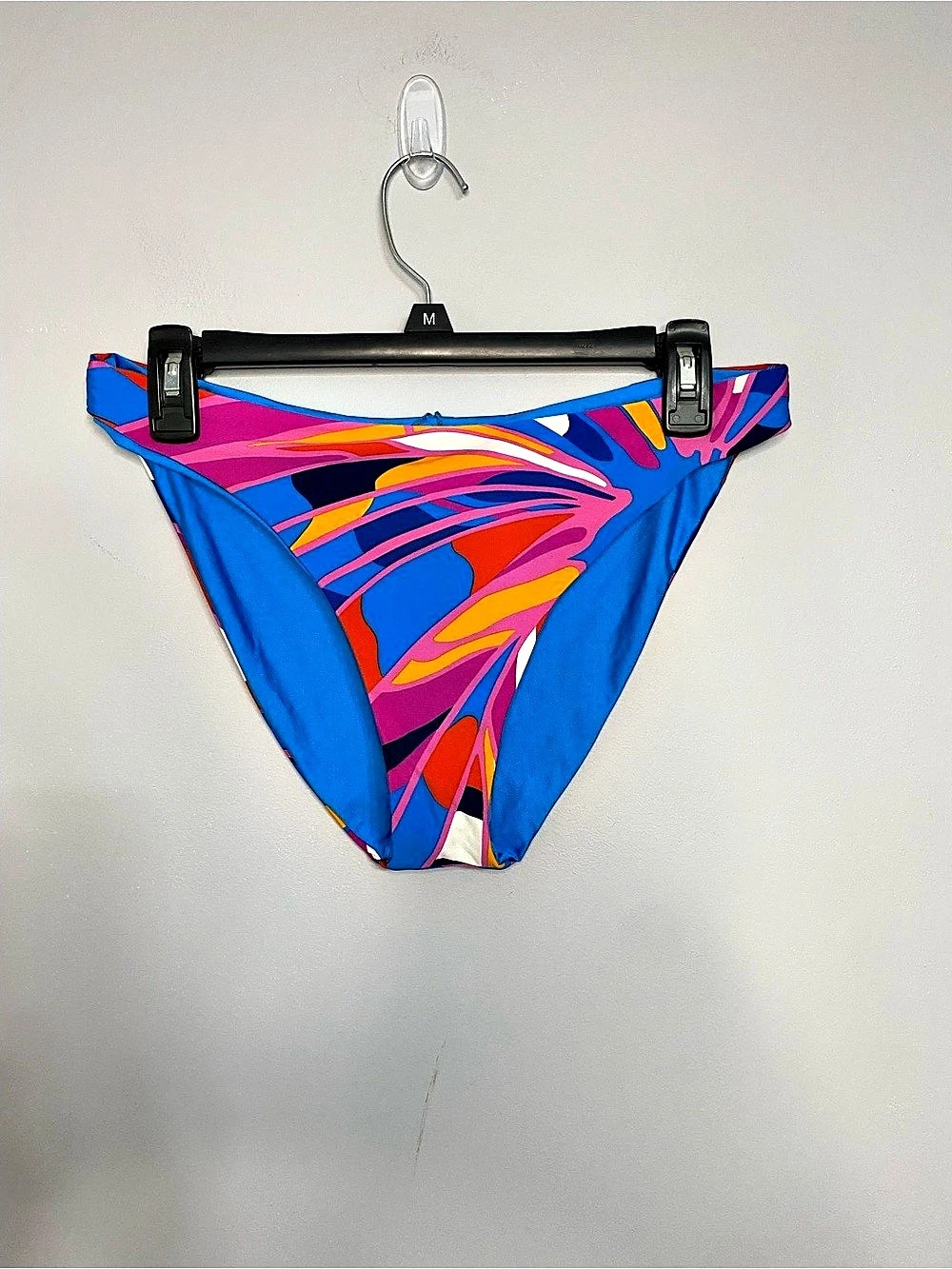 Trina Turk Rio Reversible Bikini Swim Bottom Blue & Pink Size 10
